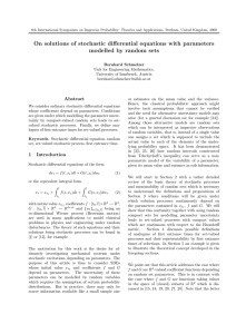 On solutions of stochastic differential equations with parameters