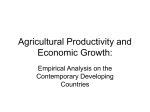 Agricultural Productivity and Economic Growth