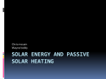 Solar energy and passive solar heating