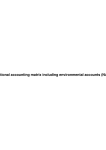 National accounting matrix including environmental accounts