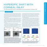 hyperopic shift with corneal inlay