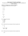 section p2 exponents and radicals