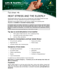 HEAT STRESS AND THE ELDERLY