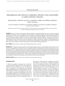 Schizophrenia and obsessive-compulsive disorder