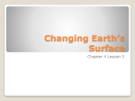 Changing Earth*s Surface