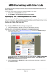 SMS Marketing with Shortcuts