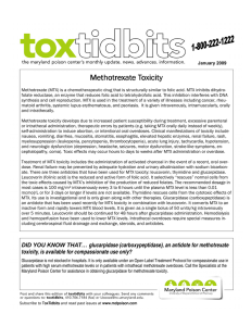Methotrexate Toxicity Methotrexate Toxicity