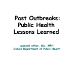 Past Outbreaks: Public Health Lessons Learned