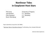 Nonlinear Tides in Exoplanet Host Stars - CIERA