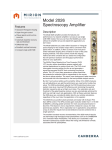 Model 2026 Spectroscopy Amplifier Data Sheet