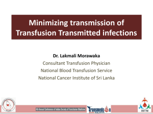 Transfusion Transmitted Infection