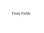 Finite Fields