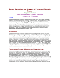 Torque Calculation and Analysis of Permanent-Magnetic