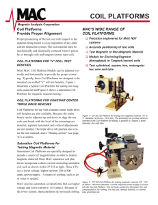 Coil Platforms - Magnetic Analysis Corporation