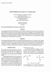Dimethylsulphoxide Complexes of Vanadium(III) o