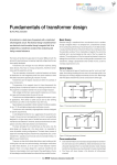 Fundamentals of transformer design