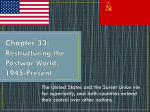 Chapter 33: Restructuring the Postwar World, 1945