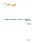 Teradata Database-to-Hadoop User Guide