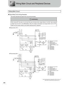 Wiring Main Circuit and Peripheral Devices