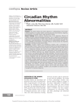 Circadian Rhythm Abnormalities