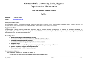 Syllabus - Ahmadu Bello University