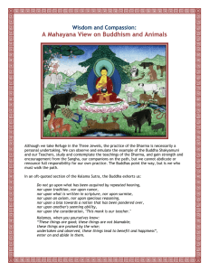 A Mahayana View on Buddhism and Animals