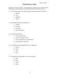 ID # or name: Physical Science 1 Quiz 8 Please box or circle your