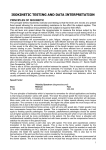 ISOKINETIC TESTING AND DATA INTERPRETATION