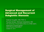 Subglottic Stenosis and Laryngotracheal Reconstruction