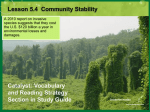 Lesson 5.4 Community Stability