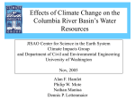 Effects of Climate Change on the Columbia River Basin`s Water