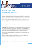 Health Risks from Unpasteurised Milk