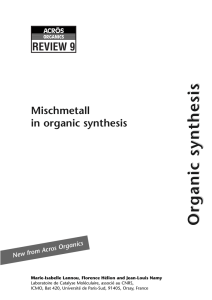 Some uses of mischmetall in organic synthesis