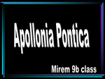 Apollonia Pontica - Colonisation and Migration