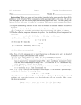 Solutions for Exam 1 - University of Hawaii Mathematics