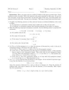 Solutions for Exam 1 - University of Hawaii Mathematics