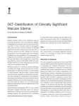 OCT Classification of Clinically Significant Macular Edema