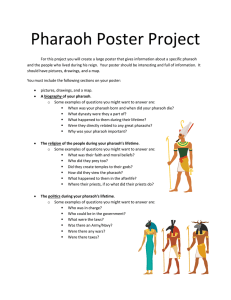 Pharaoh Poster Project