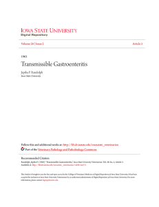 Transmissible Gastroenteritis - Iowa State University Digital Repository