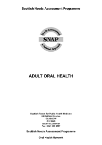 adult oral health