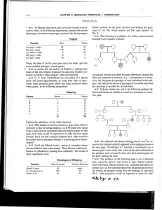 Problems from Strickberger`s Genetics