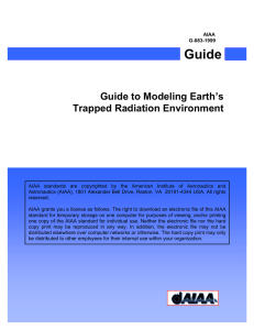 Guide to Modeling Earth`s Trapped Radiation Environment