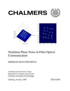 Nonlinear Phase Noise in Fiber Optical Communication