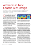 Advances in Toric contact lens design