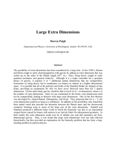 Large Extra Dimensions - Are you sure you want to look at this?