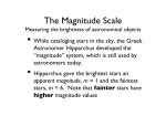 The Magnitude Scale