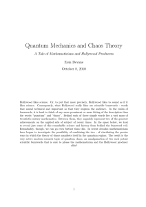 Quantum Mechanics and Chaos Theory