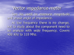 Vector impedance meter