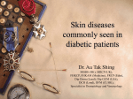 Skin diseases commonly seen in diabetic patients