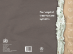 Prehospital trauma care systems